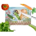thumbnail image 2 of Carolines Treasures CK1241LCB Saint Bernard Spring Glass Cutting Board, Large, 2 of 2