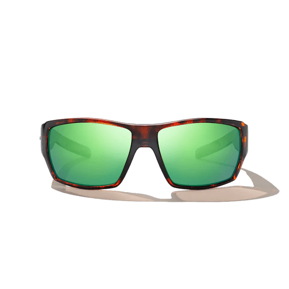 BAJIO Vega Brown Tortoise Matte | Green Mirror Glass Sunglasses