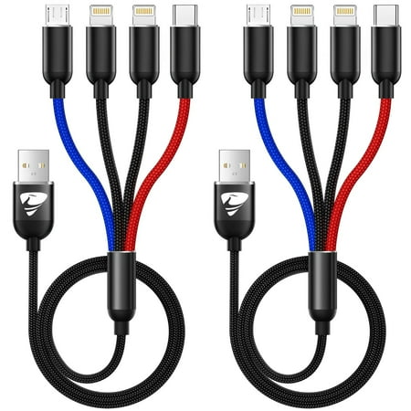 Micro USB Cable Android Charger Aioneus 6ft Nylon-Braided Fast Charging Cord for Samsung, Kindle, HTC, Nexus, LG, Sony, Nokia, PS4, Smartphones (Red)