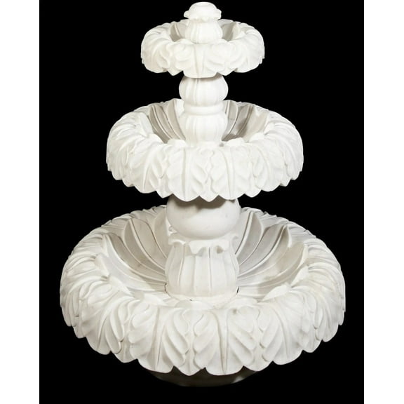 Indian Designed Water Fountain Handmade Handcarved Makrana White Marble Water Fountain for Outdoor Garden Luxury Home Decor