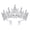 Silver, variant on Skymirror Bridal Crown Tiara Princess Queen Fairy Bridal Headpiece Wedding Crown Alloy Rhinestone Birthday Party Prom Gift