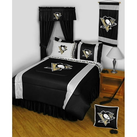 Pittsburgh Penguins SIDELINES King Jersey Material Comforter