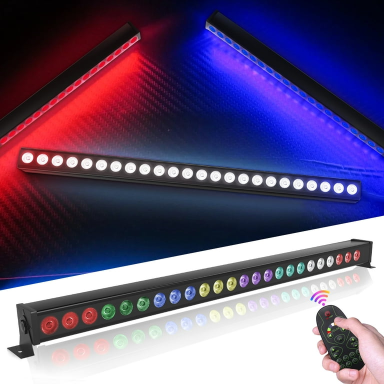 Led Wall Washer Rgb Linear Strip Light with Remote Control Dmx for Bar  Party Ktv Disco Black 