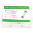 thumbnail image 3 of QBGTFAK 10pcs 5 Amp 250V Quick Blow Ceramic Tube Fuse 5x20mm (5A), 3 of 3