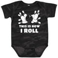 thumbnail image 3 of Inktastic How I Roll Bowling Boys or Girls Baby Bodysuit, 3 of 5