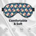 thumbnail image 5 of Uemuo Popcorn With Glasses Pattern Sleep Eye Mask - Light Blocking Sleep Mask Blocking Out Light Perfectly, Soft and Comfortable Night Eye Mask, Eye Blinder, 5 of 7