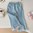 thumbnail image 2 of Girls Baggy Jeans Size 18-20 High Waisted Pull-On Wide Leg Jeans Relaxed Fit Straight Leg Jogger Streetwear Pants Cute Back To School Clothes for Teen Girls, 2 of 7