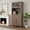 Brown, variant on Modern Kitchen Pantry Storage Cabinet, 72" Tall Coffee Bar Cabinet with 1 Large Storage Drawer and 4 Glass Doors, Kitchen Hutch for Dining Room, Living Room, Brown and White