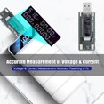 thumbnail image 4 of Amdohai 3 in 1 USB Detector Multifunctional USB Tester Multimeter Voltage Current Capacity Monitor Meter Voltmeter Ammeter LCD Display Screen, 4 of 8