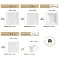 thumbnail image 3 of MALACASA Carina 30-Piece Porcelain Dinnerware Set (Service for 6), 3 of 6