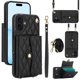 thumbnail image 1 of iPhone 16 RFID Para Que Bloquea la Funda Protectora para Billetera, Funda Tapa Magnética, Bolsillo con Ranuras para Múltiples Tarjetas con Correa para el Hombro y Correa para la Muñeca Desmontables, 1 of 8