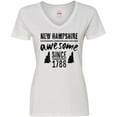 thumbnail image 3 of Inktastic New Hampshire Awesome Since 1788 Women's V-Neck T-Shirt, 3 of 5