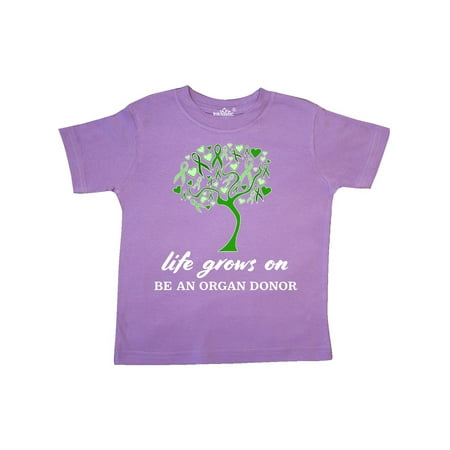 

Inktastic Life Grows On- Be an Organ Donor-green ribbon tree Gift Toddler Boy or Toddler Girl T-Shirt