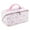 pink;white, variant on Cosmetic Bag for Travel and Makeup, Cosmetic Bag for Women Zipper Pouch Travel Cosmetic Organizer Travel Bags-Blue