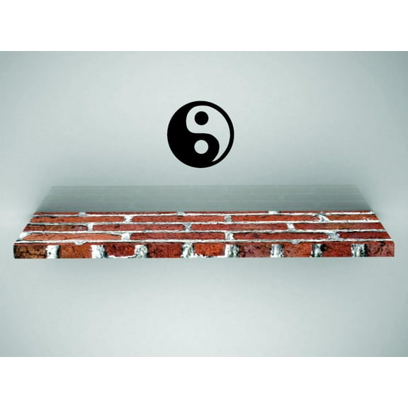 Custom Wall Decal - Peel & Stick Sticker : Ying Yang Home Decor Picture Art 12x12 Inches