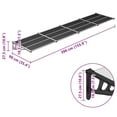 thumbnail image 2 of vidaXL Door Canopy Black and transparent Polycarbonate, ABS, Aluminum, 2 of 6