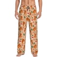 thumbnail image 2 of Goofa Squirrel And Mushroom Printed Soft Pajama Pants for Men, Wide Leg Comfy Casual Lounge Yoga Pants-Large, 2 of 9