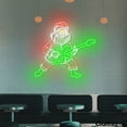 thumbnail image 3 of Craftnamesign Santa Play Guitar For Christmas Neon Sign, Music Studio LED Light Wall Art, 3 of 5