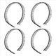 thumbnail image 1 of 4X Banda de Pelo Peine de Dientes de Metal para Mujeres - Negro, 1 of 5