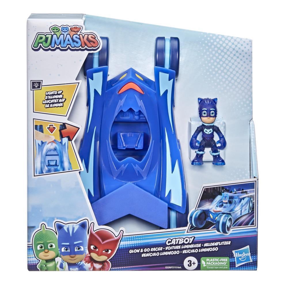 PJ Masks: Catboy Glow and Go Racer Preschool Kids Toy Action Figure for Boys and Girls Ages 3 4 5 6 7 and Up (3”)