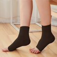 thumbnail image 4 of 2 Pairs Ankle Brace Compression Sleeves - 8-15 mmhg Open Toe Compression Socks with Arch Support for Women & Men , Relief for Swelling, Plantar Fasciitis, and Sprains – Step into Comfort and Stability, 4 of 7