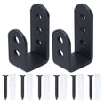 thumbnail image 1 of Soporte de gancho colgante, soportes de estante Instalación simple para puerta de madera para enganche diario para puerta de seguridad,Soporte, soporte en forma de U, soporte resistente, soporte en fo Higoodz Cocina, Decoración y Otros, 1 of 1