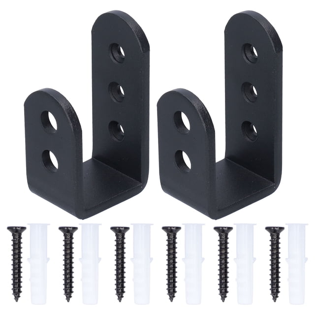 Soporte de gancho colgante, soportes de estante Instalación simple para puerta de madera para enganche diario para puerta de seguridad,Soporte, soporte en forma de U, soporte resistente, soporte en fo Higoodz Cocina, Decoración y Otros