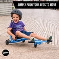 thumbnail image 5 of EzyRoller: Classic - Aqua Blue - Ride-On Scooter, Cambering Motion, Pedal Free Cart, Hand Brakes, Extendable Frame, 154lb Capacity, Kids-Teens 4+, 5 of 13
