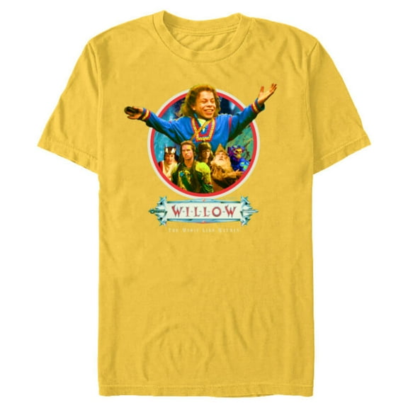 Lucasfilm Willow Movie Willow Ufgood Triumphant - Short Sleeve Blended T-Shirt for Adults - Customized-Yellow