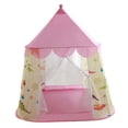 thumbnail image 1 of Tienda De Juegos Unisex Para Castle Little Pink / Blue House Ventana Grande De Rosado, El 120x110x130cm Sunnimix Castillo de carpa plegable para niños, 1 of 8