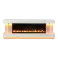 thumbnail image 5 of Furniture of America Turna I TV Stand for TV‘s up to 65" with Electric Fire Place, White, 5 of 21