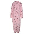 thumbnail image 2 of Solid Color Parent-Child Suit, Long Sleeve Family Pajamas Set, Round Neck Zipper Hoodie, 2 of 6