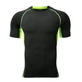 thumbnail image 2 of snowsong Summer Tops Mens Shirts Men's Compression Shirts Short Sleeve Athletic Compression Tops Cool Dry Workout T Shirt T Shirts For Man Green M, 2 of 5