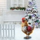 thumbnail image 1 of Decoración navideña de gallinas en forma de enchufe | Estaca de animales de granja para jardín al aire libre | Decoración acrílica de animales para jardín para exhibir en Navidad, 1 of 5