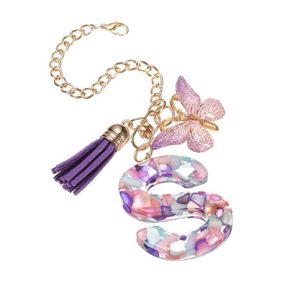 Letter S Cup Chain, Bag Chain, Key Chain, Cute Decor Accessories (Stone-Shaped)