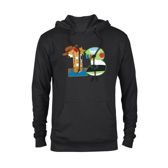 Disney and Pixar’s Toy Story 13th Birthday 13 Years Old - Pullover Hoodie for Adults - Customized-Black