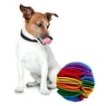 thumbnail image 4 of BESTSKY 2026 New Interactive Dog Ball Pet Snuffle Ball Dog Puzzle Toy Colorful Dog Treat Dispenser Toy Felt Ball, 4 of 7