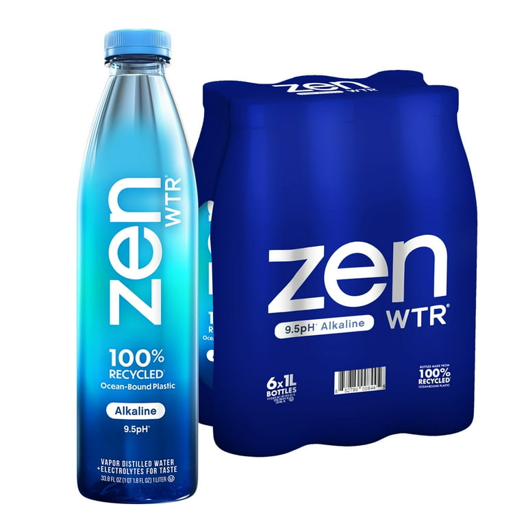 ZenWTR Ultra-Pure Vapor Distilled Water, 9.5 pH Alkaline
