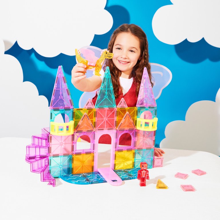 MAGNA-TILES Castle DLX 48-Piece Magnetic Construction Set