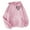 Pink, variant on ABATAB Women's Hoodies Sweatshirts Graphic Print Long Sleeve Casual Drawstring Pullover Fashion Tops with Pockets