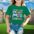 thumbnail image 2 of PMVFHDE T-Shirts Graphiques pour Filles, Manches Courtes, Col Rond, Lumineux et Confortable, Vert, 4-5 Ans, 2 of 4