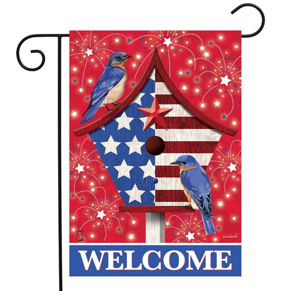 Briarwood Lane American Bluebirds Garden Flag
