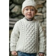thumbnail image 2 of Aran Woollen Mills Knitted Sweater for Kids 100% Premium SuperSoft Merino Wool Pullover for Children Made in Ireland, 2 of 7