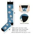 thumbnail image 3 of FORMRS Womens Knee High Socks Casual Long Thick Travel Daily Wear, 2 Pairs, Baseballs Pattern, 3 of 6