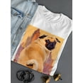 thumbnail image 3 of Image Conscious Funny Pug T-Shirt Womens -Porter Hastings Designs, Female Small, 3 of 4