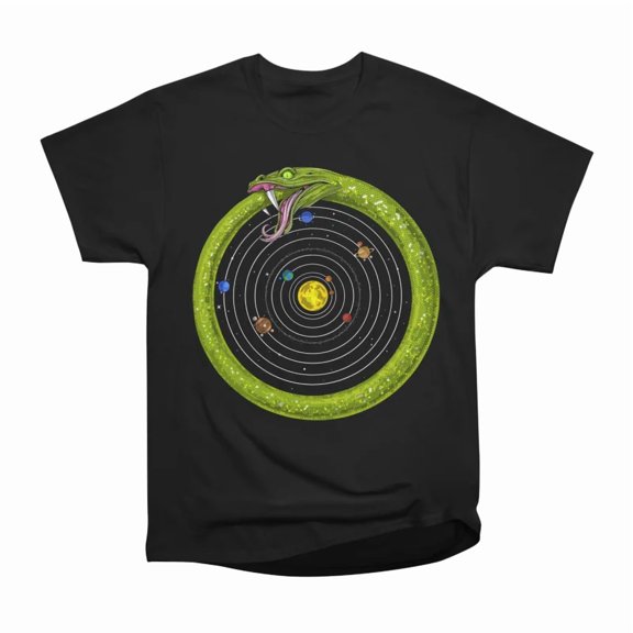 Ouroboros Solar System T-Shirt Tee Gift For Him Merch For Her Apparel For Friend