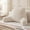 Fuzzy Cream White, variant on Plush Velvet Reading Pillow with Arms for Kids Teens Adults, Back Rest Cushion for Sitting Up in Bed, Shredded Memory Foam, Washable Cover, Light Gray