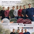 thumbnail image 3 of SOCKS'NBULK Mens Long Sleeve Dark Colorful T-Shirts, Cotton Blend - Crew Neck Bulk Tees for Men, Wholesale Sleeved Tshirt Packs - Size X-Large, 3 of 8