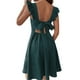 thumbnail image 5 of Lucakuins Vestido de mujer, vestido de verano con cuello cuadrado y espalda descubierta, minivestido de verano para fiesta Lucakuins moda, 5 of 6