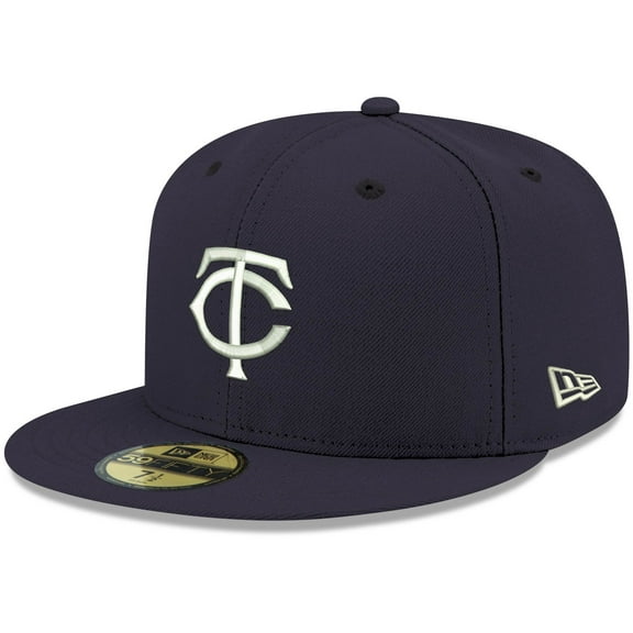 Men's New Era Navy Minnesota Twins White Logo 59FIFTY Fitted Hat